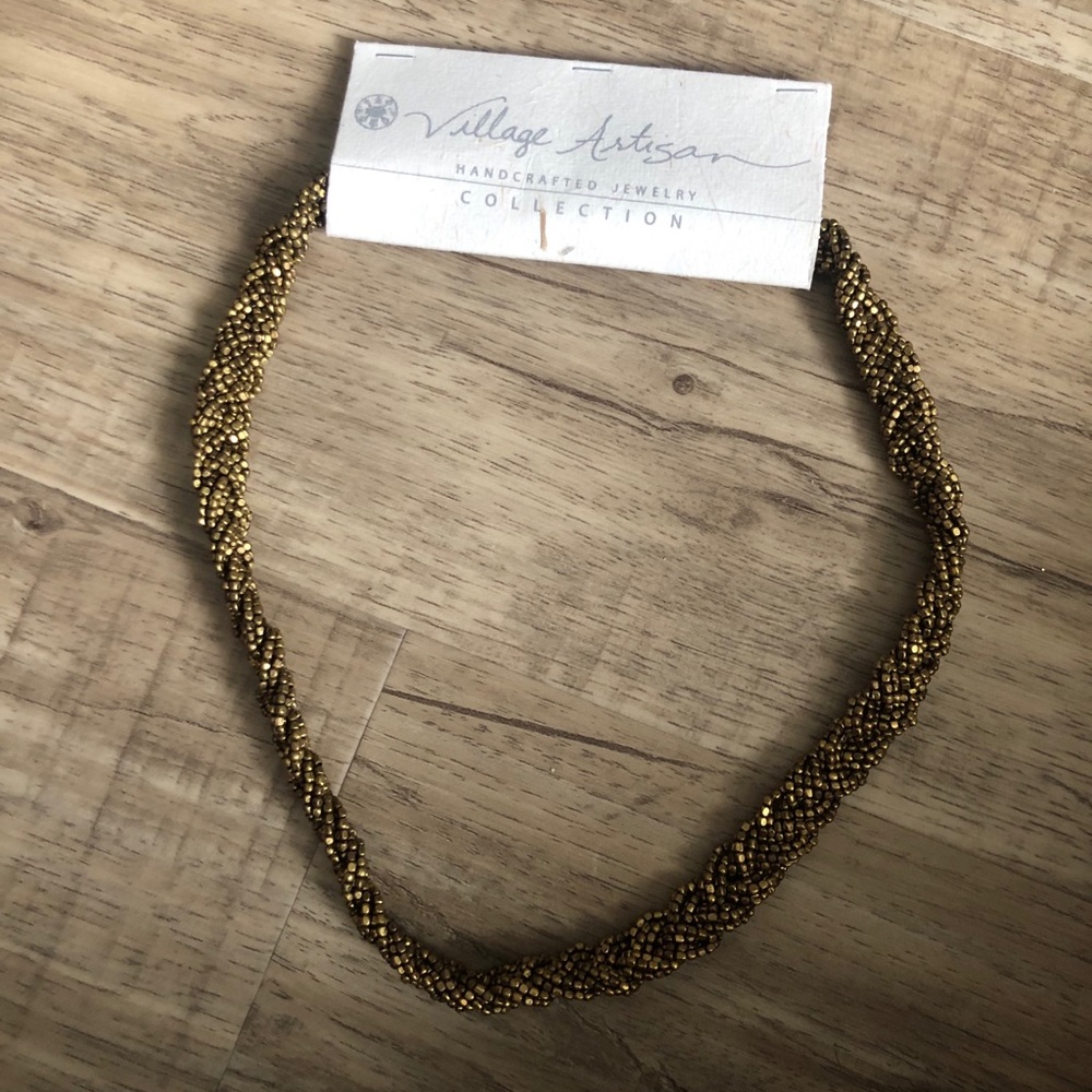 Braided Brass Necklace